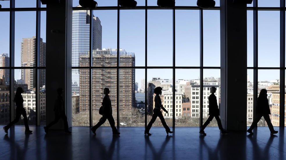 Las modelos caminan durante el ensayo antes del desfile de moda Concept Korea durante la semana de la moda de Nueva York, (EE.UU.). La semana de la moda de Nueva York se lleva a cabo del 8 al 15 de febrero de 2023.
