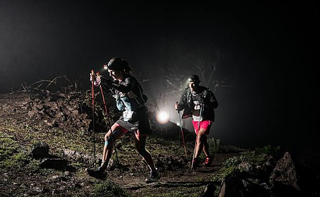 Claudia Tremps durante la primera noche de la prueba. 