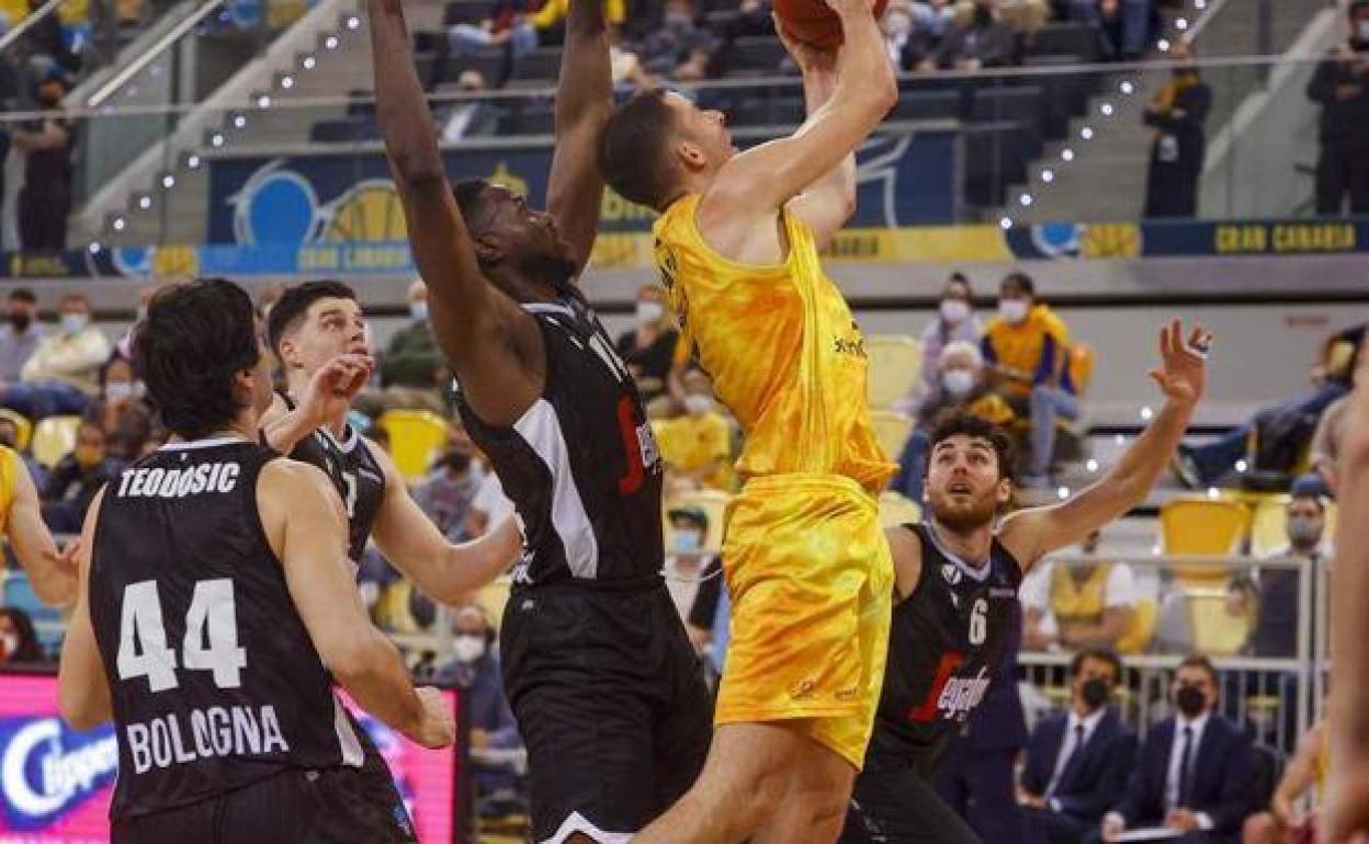 Imagen de archivo de un partido de la EuroCup de los amarillos del curso pasado. 