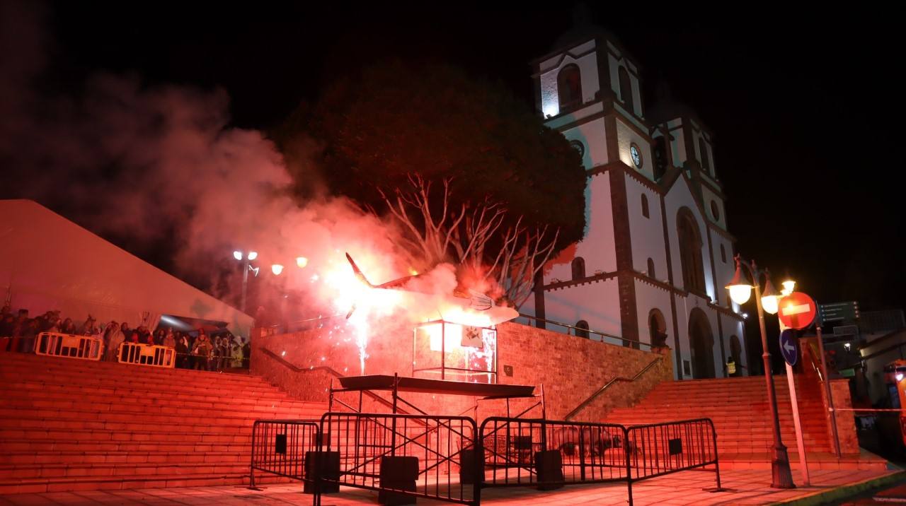 Imagen del entierro de la sardina en Ingenio.