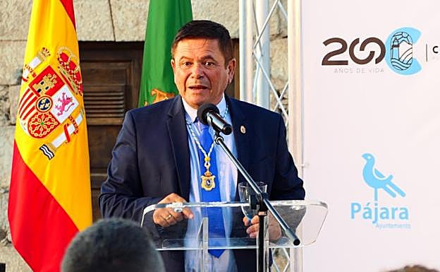 Pedro Armas, alcalde de Pájara, en el acto de inicio del programa de actos de los 200 años de Cofete. 
