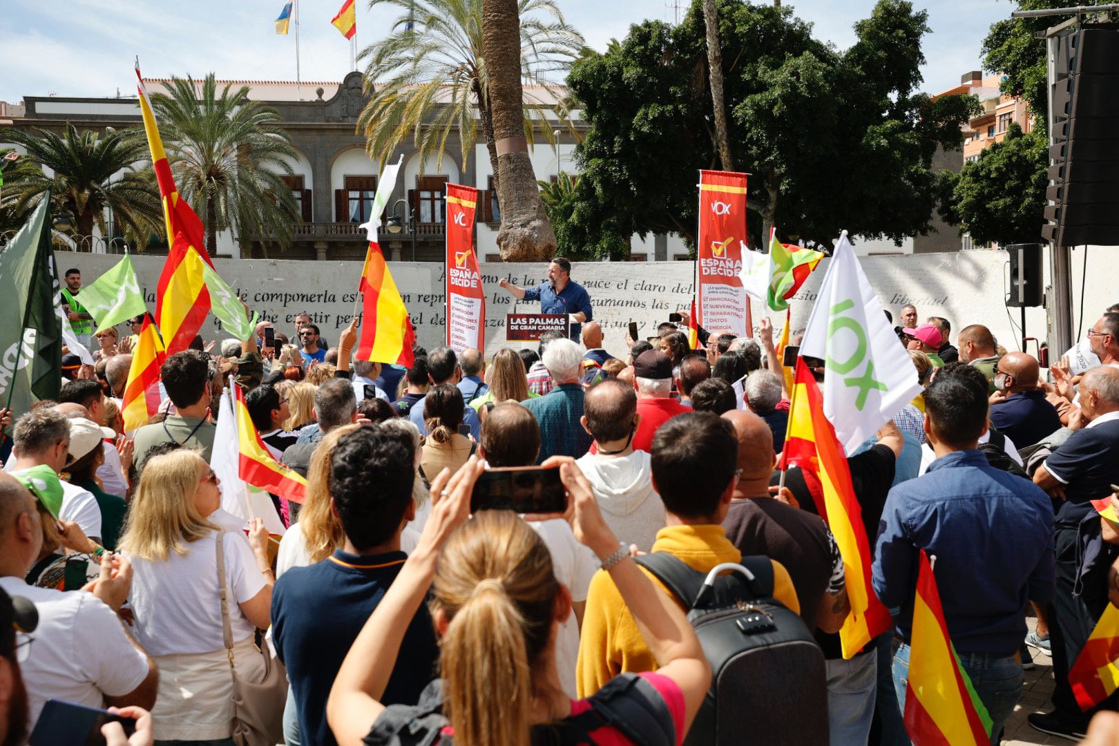 Fotos: Abascal y su campaña &#039;España decide&#039; en Las Palmas de Gran Canaria