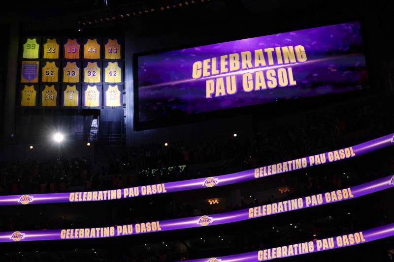 Fotos: Las mejores imágenes del gran día de Pau Gasol: Lakers retira el &#039;16&#039;