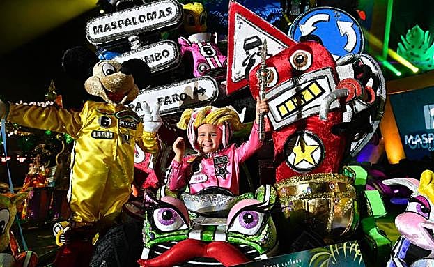 Liah Guardia, majestad infantil del carnaval internacional de Maspalomas 2023. 