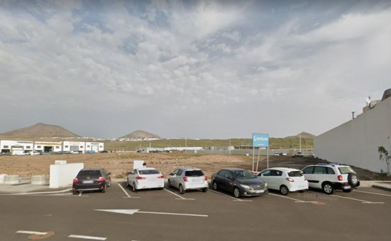 Parcela a ocupar por Aldi en Playa Honda. 