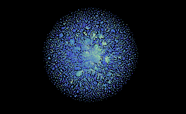 Imagen de la web del modelo ESM Fold de Meta.