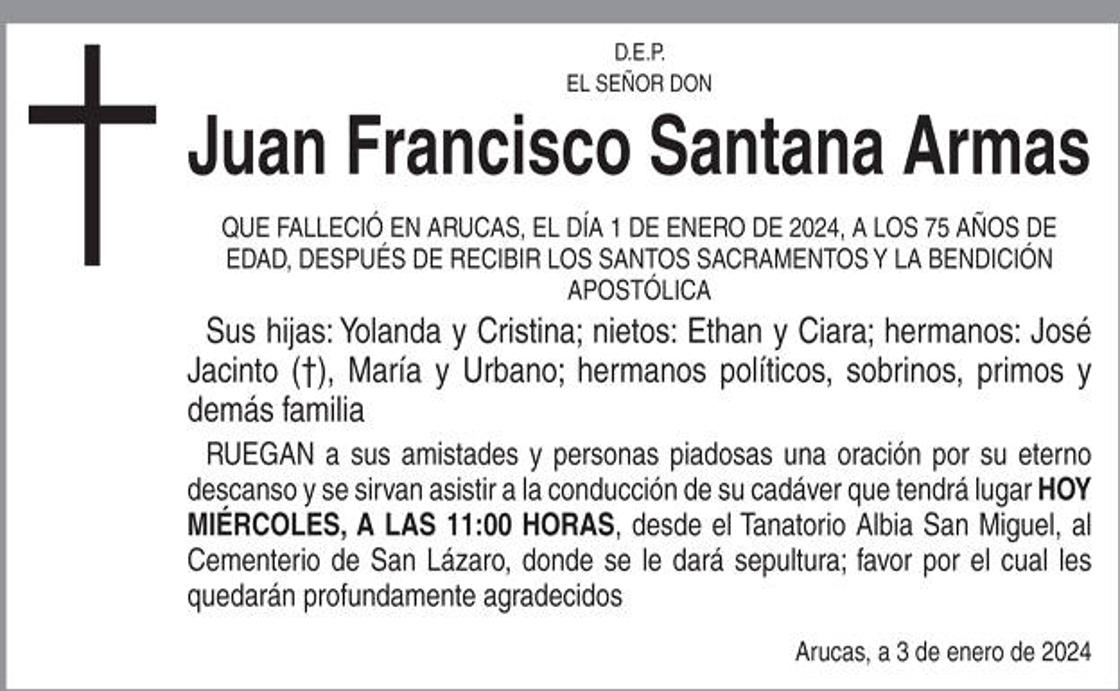 Juan Francisco Santana Armas