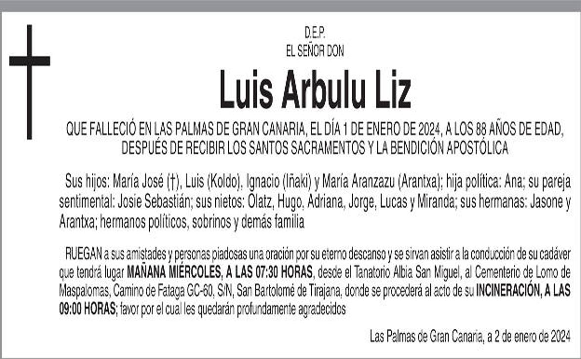 Luis Arbulu Liz
