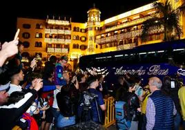 Llegada 'fugaz' del Barcelona a la capital grancanaria