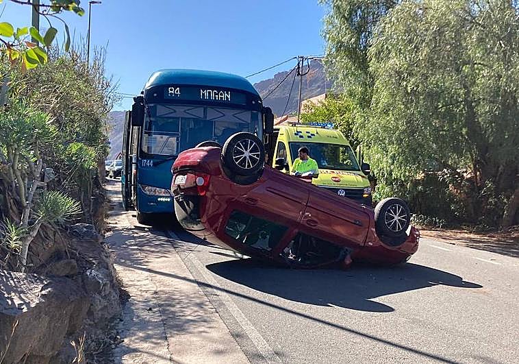 Imagen del coche en Mogán.