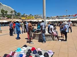 Imagen del momento de la incautación.