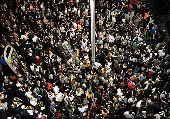 Vista de San Bernardo durante la celebración de uno de los concierto.