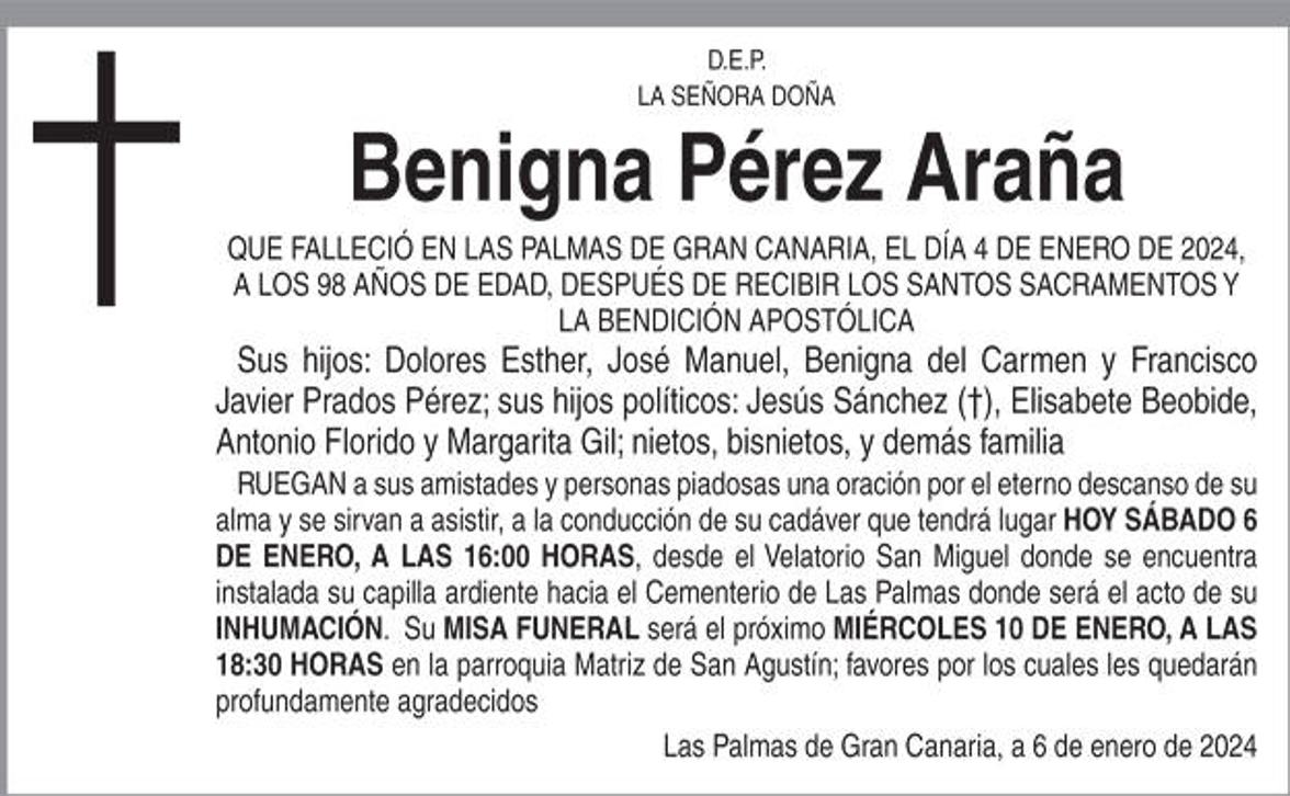 Benigna Pérez Araña