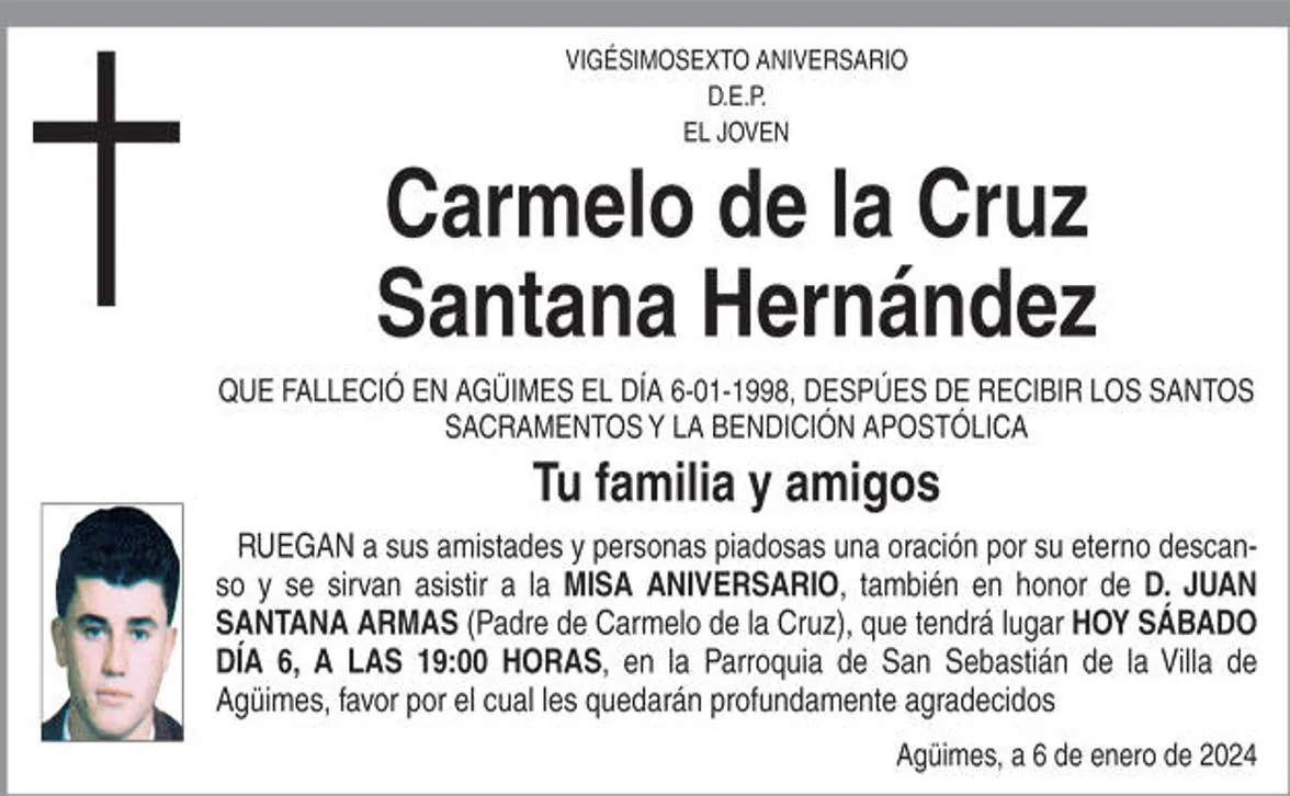 Carmelo de la Cruz Santana Hernández