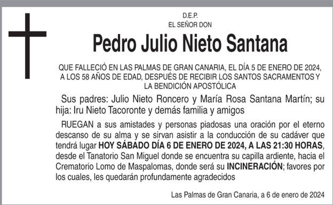 Pedro Julio Nieto Santana