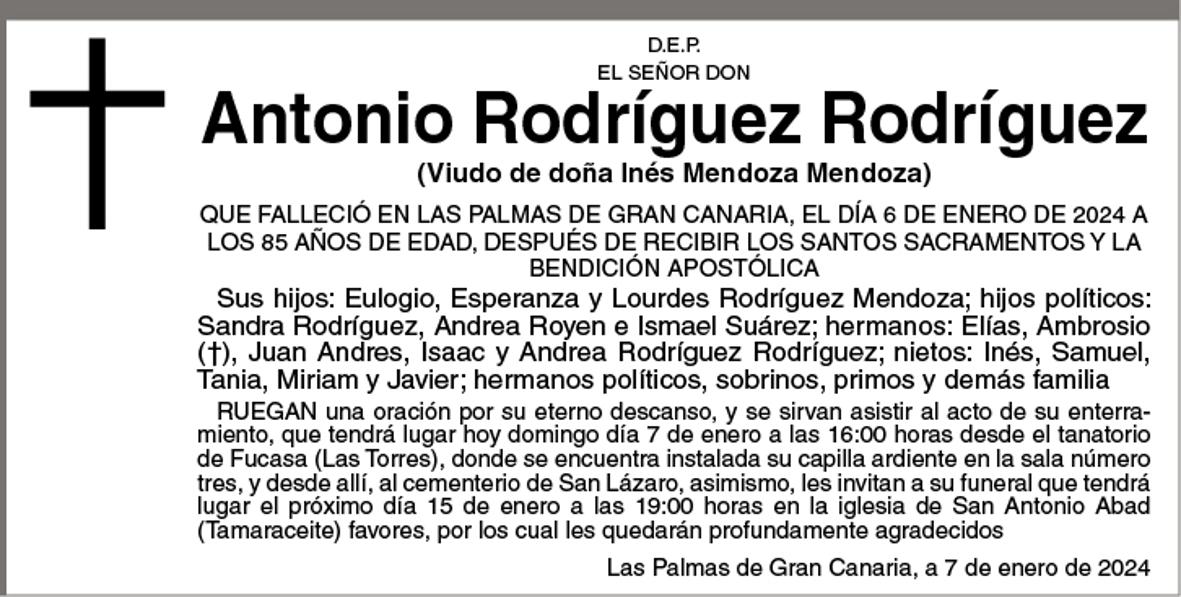 Antonio Rodríguez Rodríguez