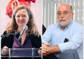 Los magistrados Victoria Rosell y Arcadio Díaz Tejera.