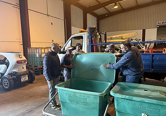 Entrega de material.