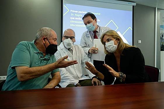 De izquierda a derecha, Ramón Sendra, Ayoze González, Miguel Ángel Ponce y Esther Monzón.