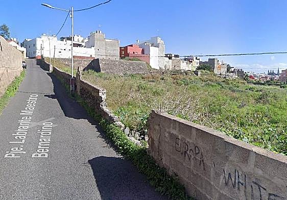 Zona donde ocurrió en accidente.