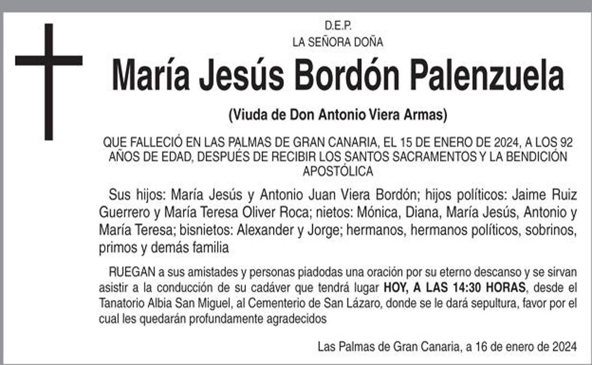 María Jesús Bordón Palenzuela
