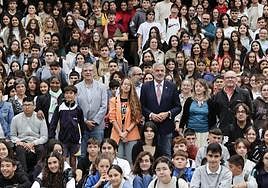 Los participantes, junto al rector de la ULPGC y la consejera insular.
