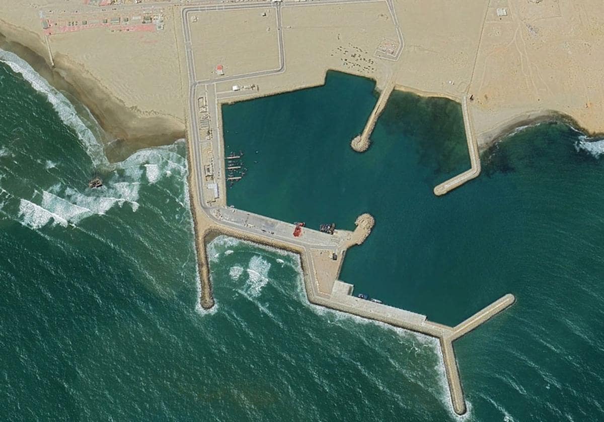 Puerto de Tarfaya, en Marruecos.