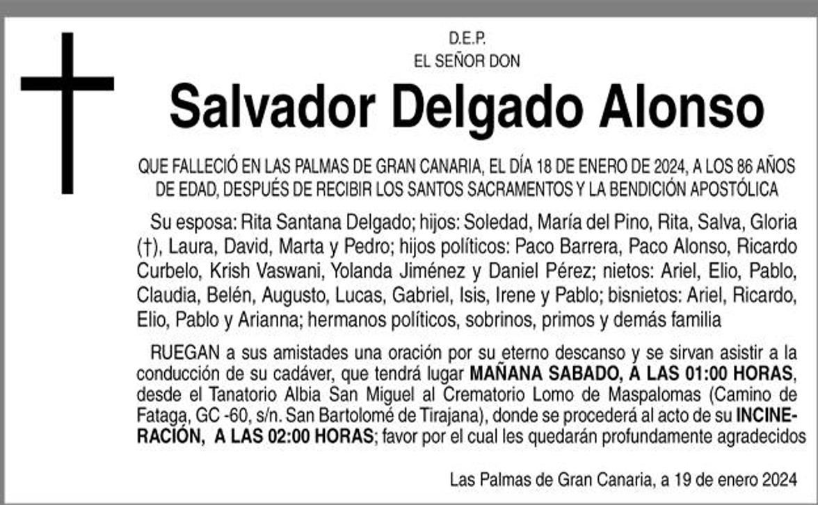 Salvador Delgado Alonso