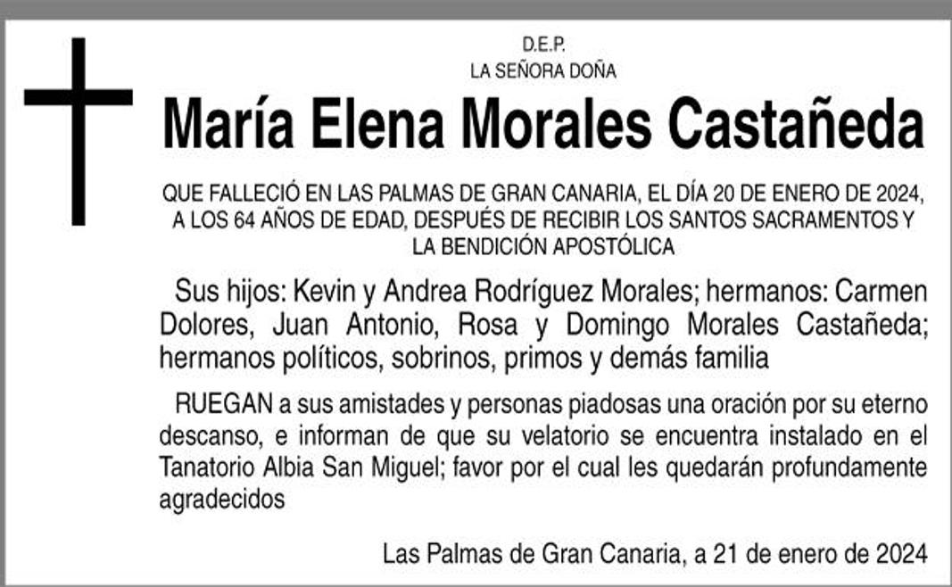 María Elena Morales Castañeda