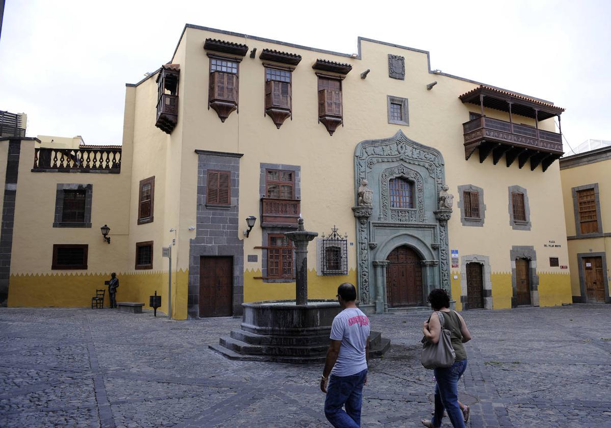 Imagen del exterior de la Casa de Colón.