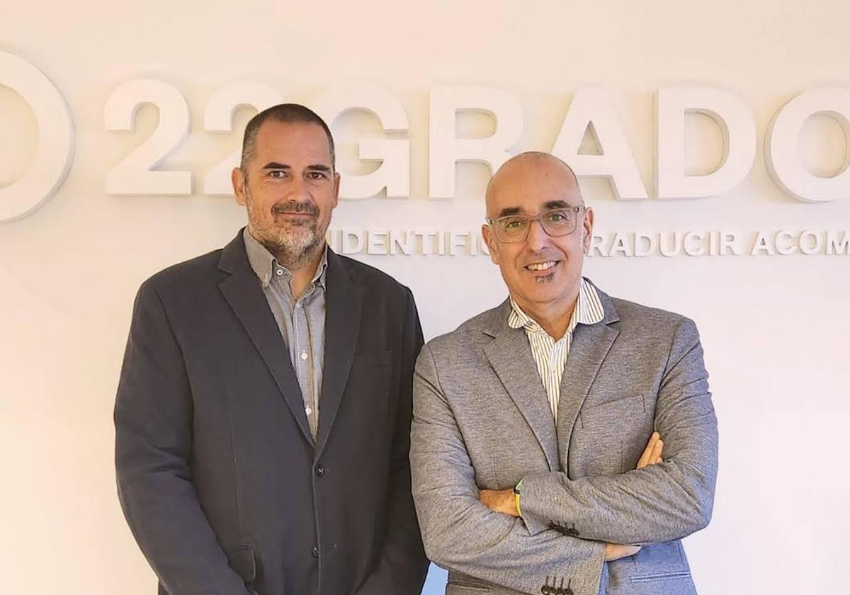 Diego Pajarón y Eladio bombín, CEO2s de 22GRADOS.
