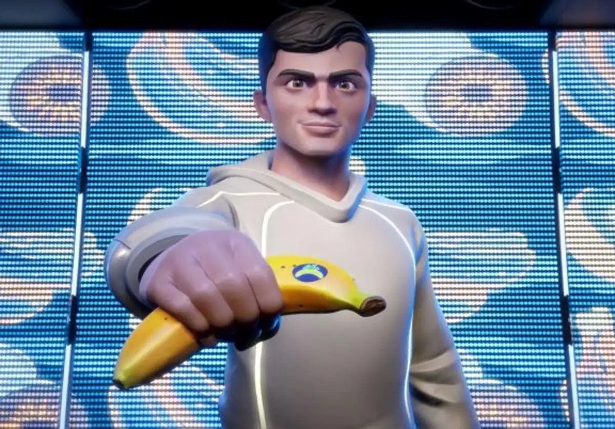Pedri hecho avatar para un videojuego que impulsa el consumo de plátano de Canarias entre los jóvenes.
