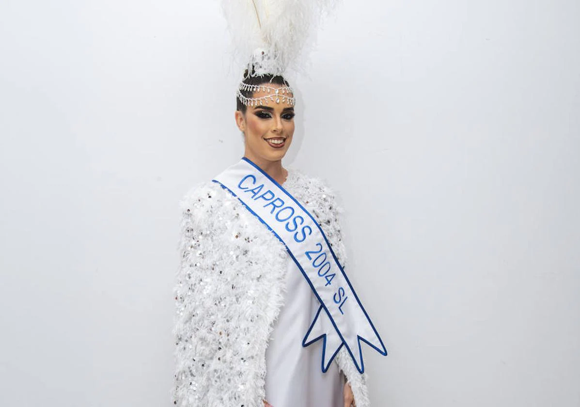 Imagen de María del Mar, candidata a reina del carnaval de Las Palmas de Gran Canaria.