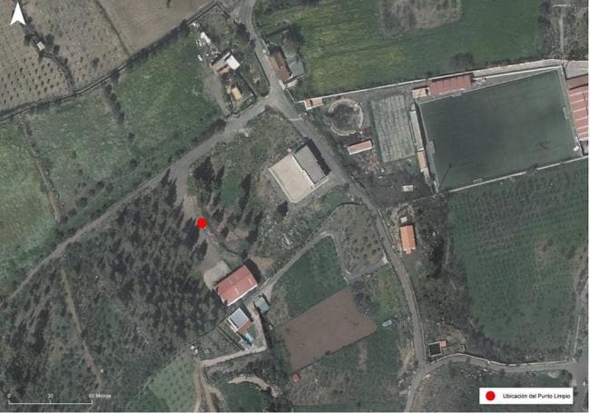 Localización prevista para el nuevo punto limpio de Tunte, en San Bartolomé de Tirajana.