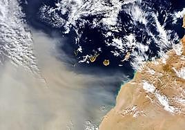 Imagen satelital del archipiélago capturada este jueves.