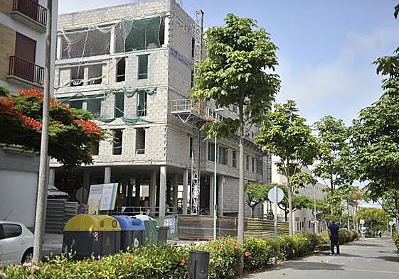 Viviendas en construcción en Tamaraceite