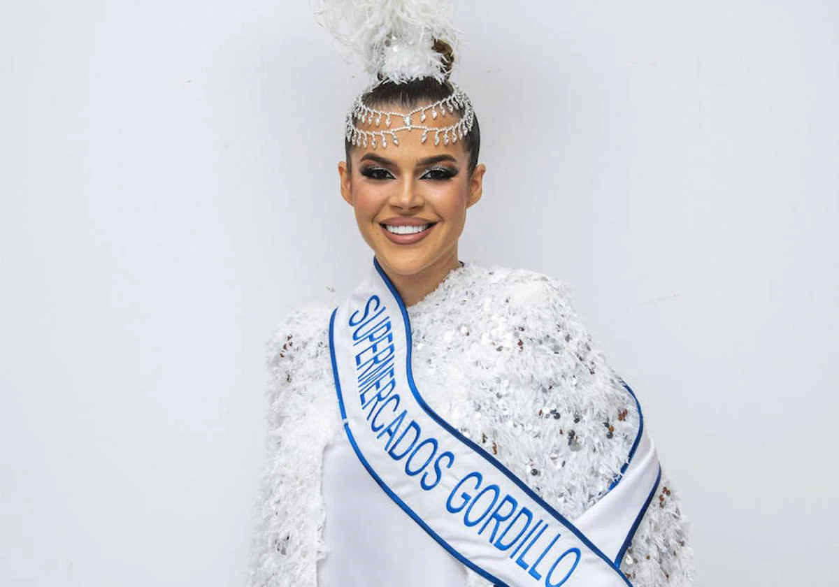 Leysi Uz, candidata a reina del carnaval de Las Palmas de Gran Canaria.
