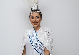Candidata al trono de reina del carnaval de Las Palmas de Gran Canaria.