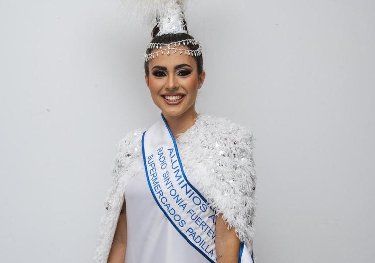 Candidata al trono de reina del carnaval de Las Palmas de Gran Canaria.