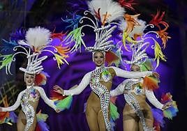 Uno de los momentos del concurso de comparsas del Carnaval de Las Palmas de Gran Canaria.