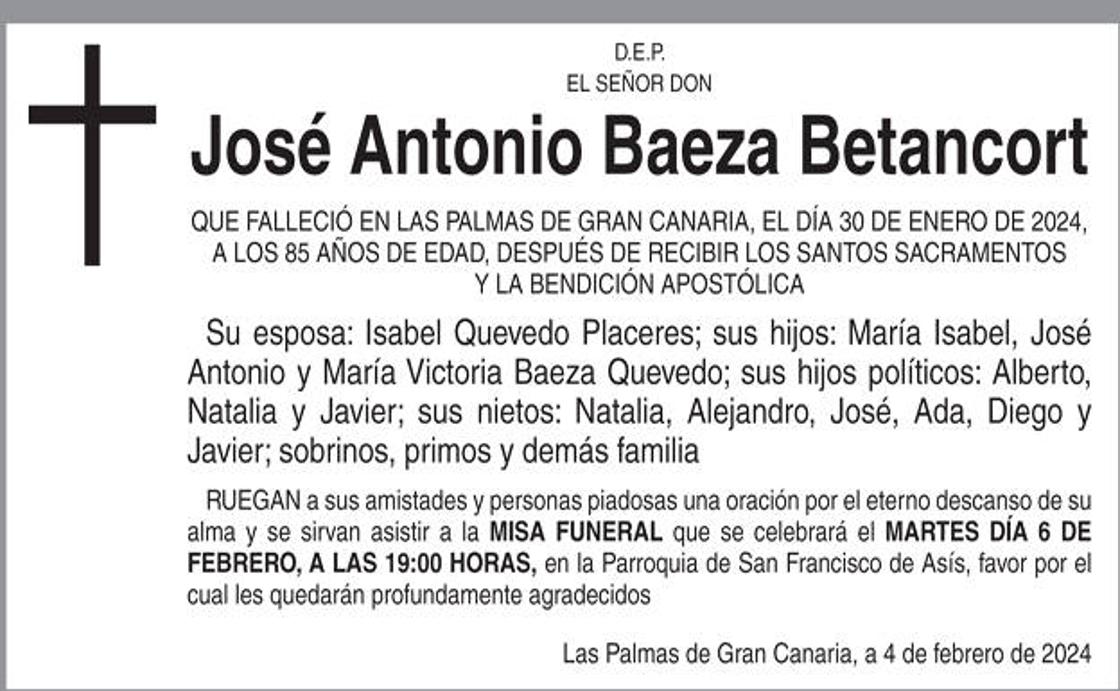 José Antonio Baeza Betancort