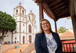 Vanesa Martín, en el balcón del despacho de Alcaldía que previsiblemente ocupará a partir de este sábado.