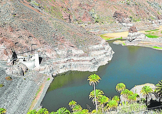 Imagen de la presa de Sorrueda en 2022