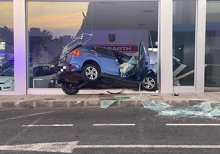 Imagen del vehículo en el momento del accidente.