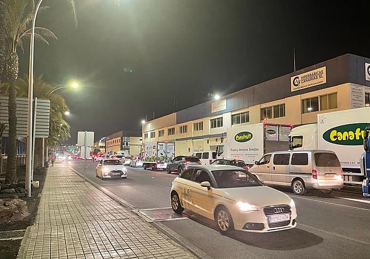 Imagen del colapso de la vía en el acceso a Pérez Muñoz.