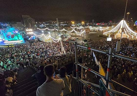 Concierto durante el carnaval de Las Palmas de Gran Canaria.