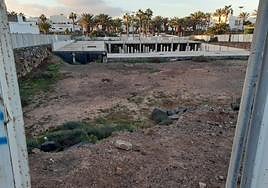 Infraestructura sin concluir de la orden franciscana Cruz Blanca en el barrio de Altavista.