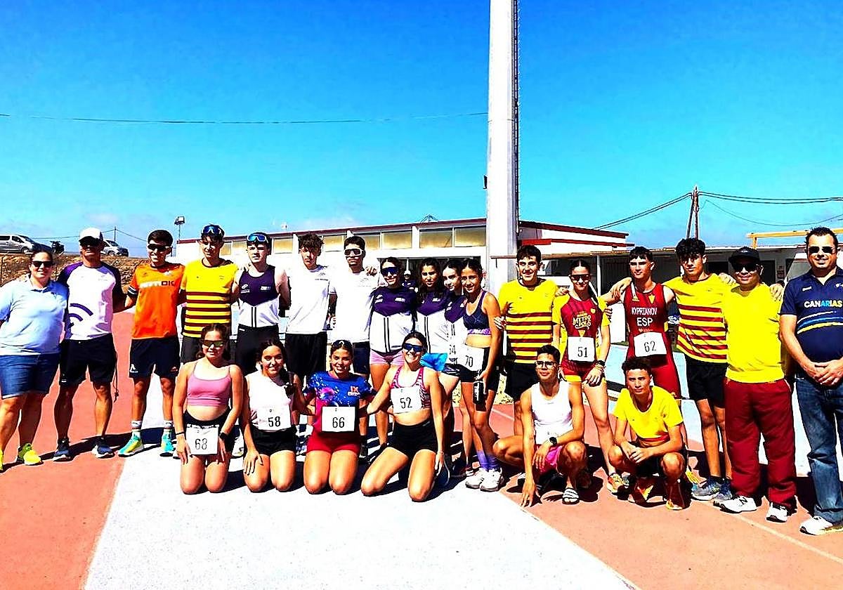 Participantes en la jornada de este sábado en Telde.