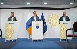 Imagen de la rueda de prensa posterior al Consejo de Gobierno.