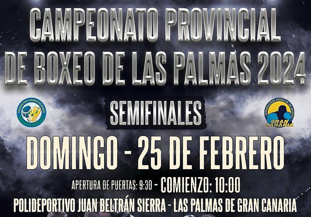 Cartel del evento del próximo domingo.